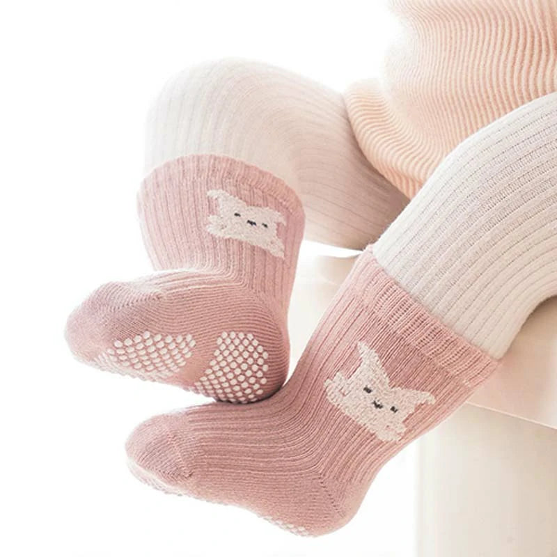 3 Pairs Baby Non-slip Indoor Walking Socks