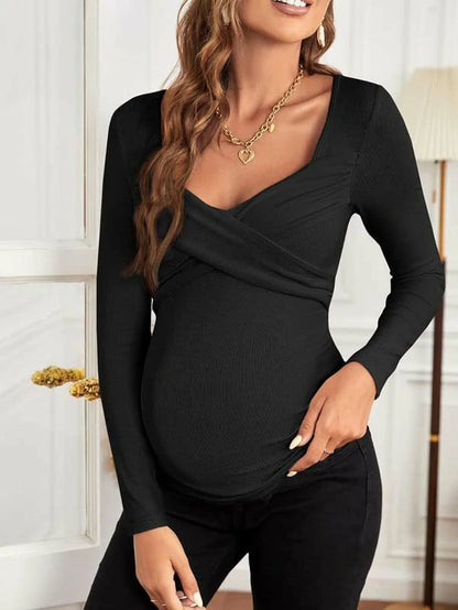 MATERNITY CROSS WRAP T-SHIRT