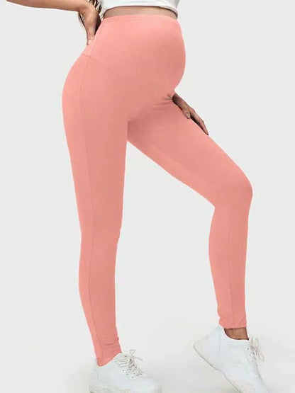 SOLID COLOR MATERNITY LEGGINGS