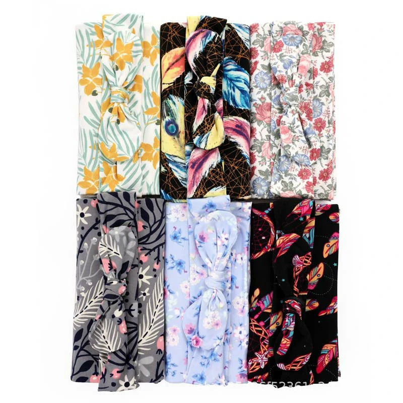 Printed Headband Swaddle Set