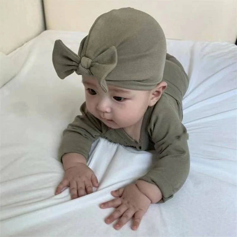 Baby top + pants + hat three-piece set