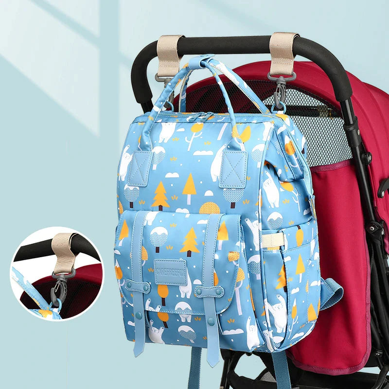 Blue Travel Backpack Baby Diaper Bag