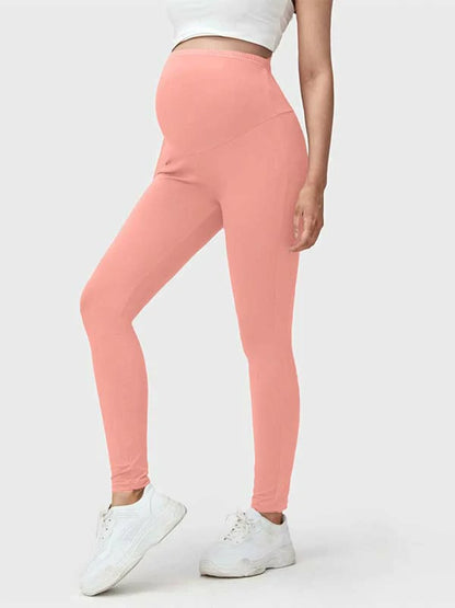 SOLID COLOR MATERNITY LEGGINGS