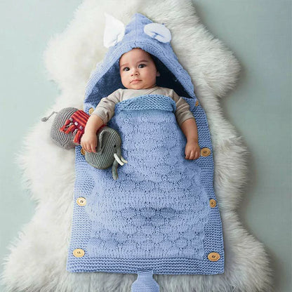 Baby Swaddle Blanket Knitted Sleeping Bag