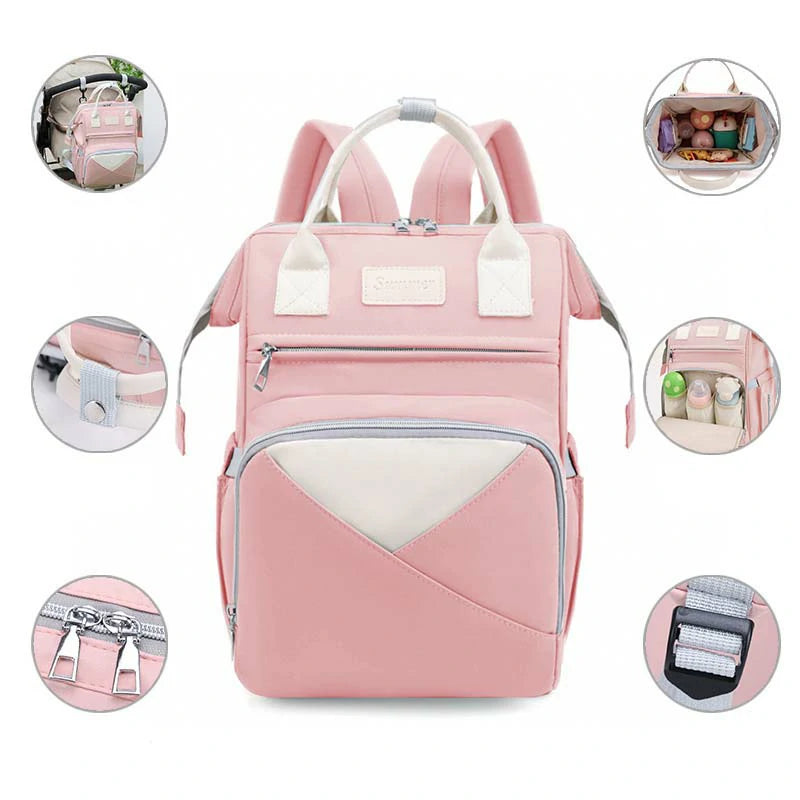 Large Capacity Diaper Backpack