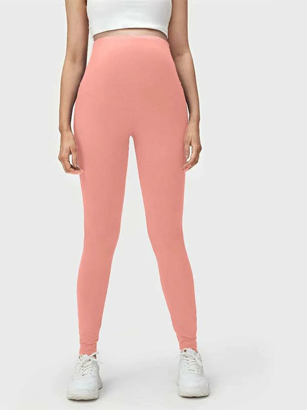 SOLID COLOR MATERNITY LEGGINGS