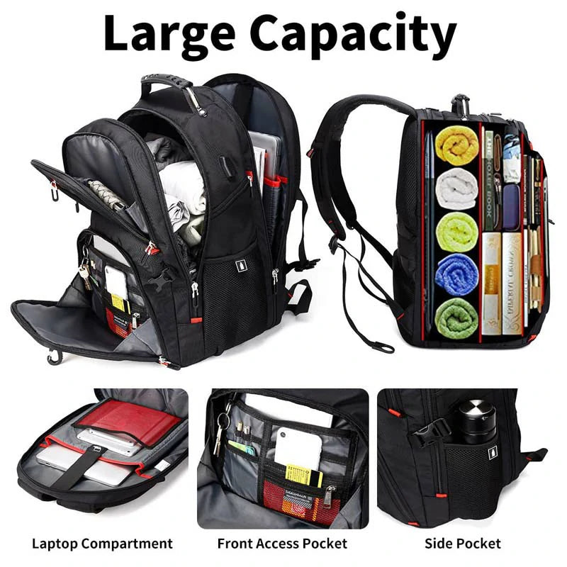 Extra Large 52L Travel Laptop Backpack