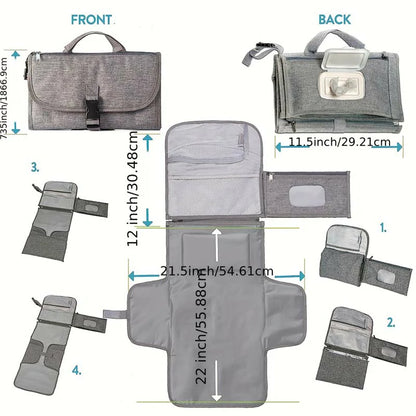 Removable Baby Travel Diaper Pad