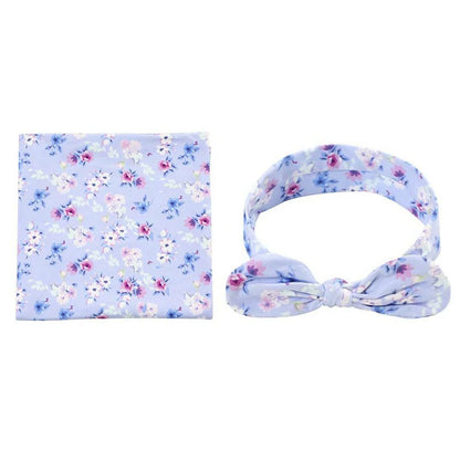 Printed Headband Swaddle Set