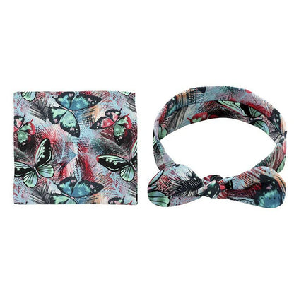 Printed Headband Swaddle Set