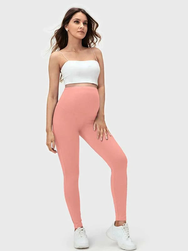 SOLID COLOR MATERNITY LEGGINGS