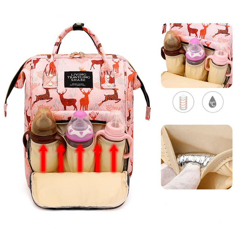 Cow Print Diaper Backpack