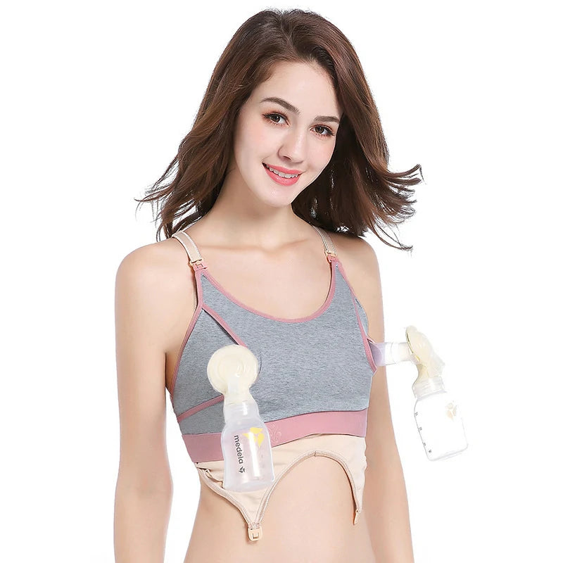 Women's Nursing Bra Hands-Free Breast Pump