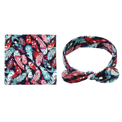 Printed Headband Swaddle Set