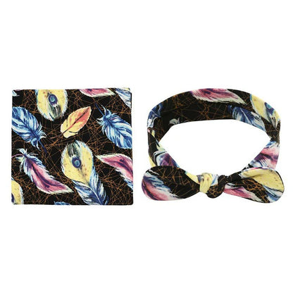 Printed Headband Swaddle Set