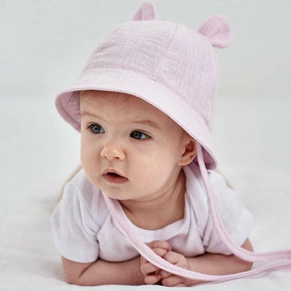 Baby Sun Hat- with Cute Bear Ears