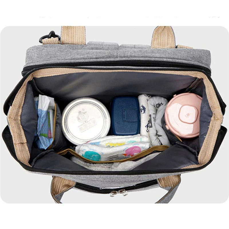 Foldable Crib Diaper Bag Backpack