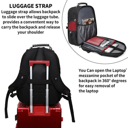 Extra Large 52L Travel Laptop Backpack