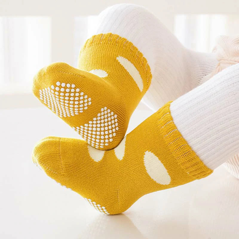 3 Pairs Baby Non-slip Indoor Walking Socks