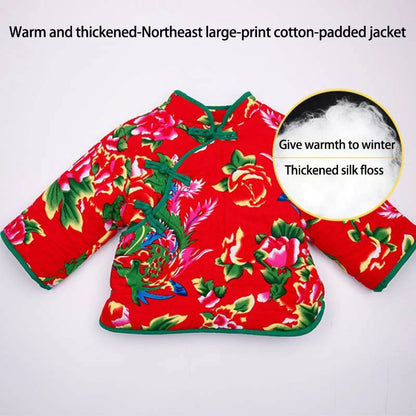 Children's Northeastern Fower Cotton Jacket