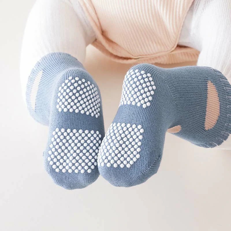 3 Pairs Baby Non-slip Indoor Walking Socks