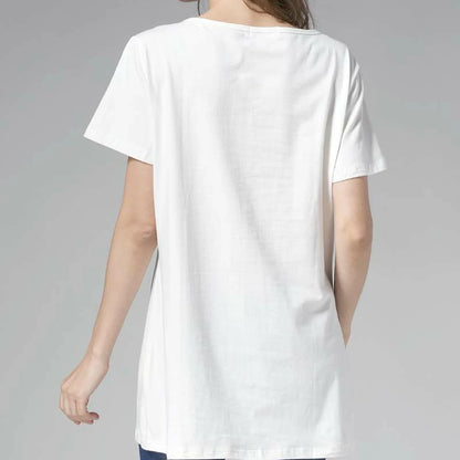 Maternity Short Sleeve Nursing T-Shirt