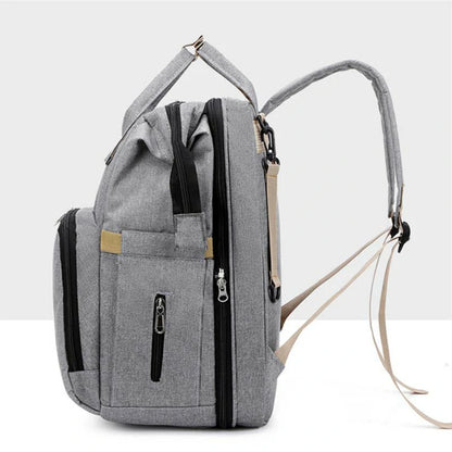 Foldable Crib Diaper Bag Backpack