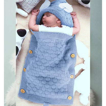 Baby Swaddle Blanket Knitted Sleeping Bag