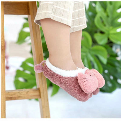 Baby Coral Velvet Indoor Slipper Socks