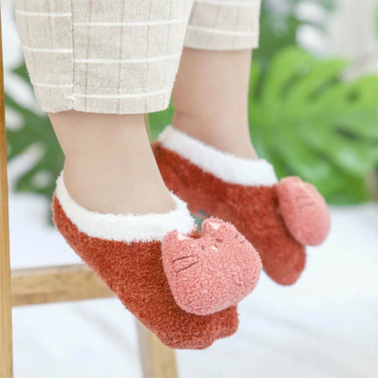 Baby Coral Velvet Indoor Slipper Socks