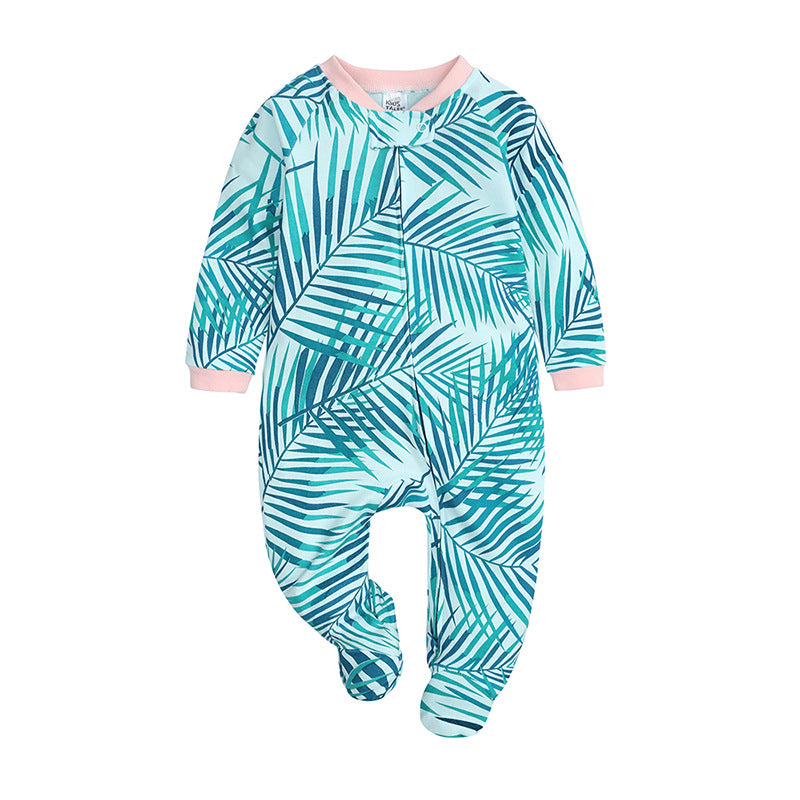 Newborns Print Rompers Footies