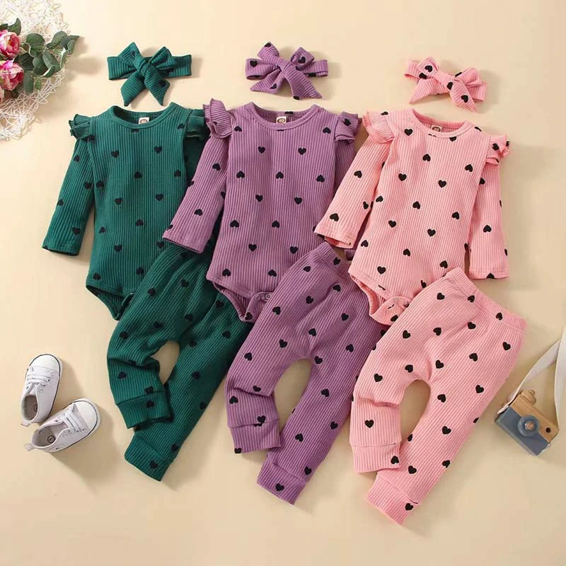 Baby Girl Clothes Ruffle Long Sleeve Bodysuits