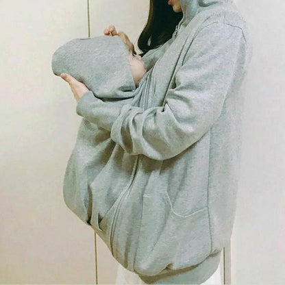 Maternity Kangaroo Hoodie Baby Carrier