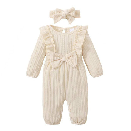 Baby Girl Long Sleeve Ruffle Jumpsuit