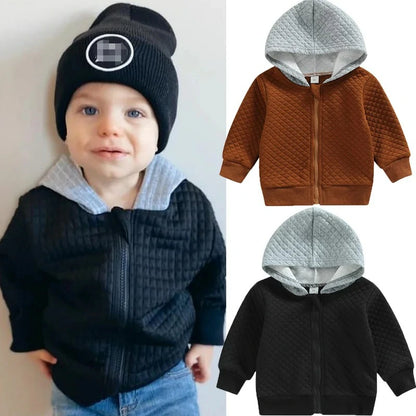 Toddler Baby Boy Hooded Outwear