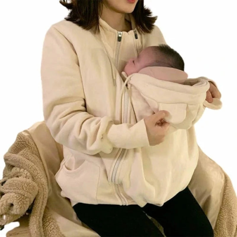 Maternity Kangaroo Hoodie Baby Carrier