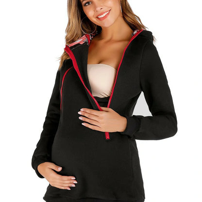 2 in 1 Kangaroo Maternity Hoodie