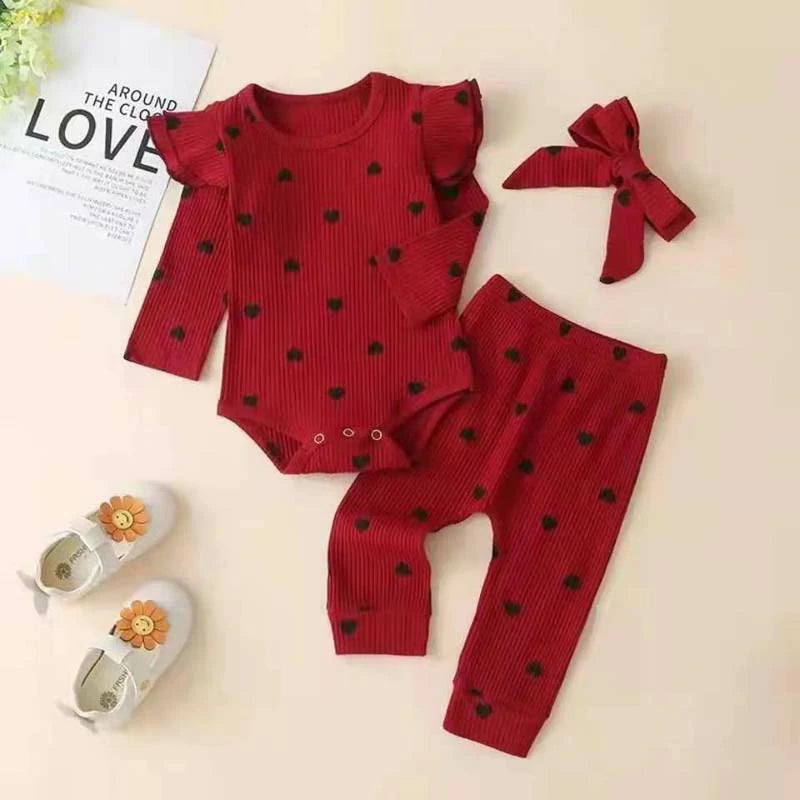 Baby Girl Clothes Ruffle Long Sleeve Bodysuits