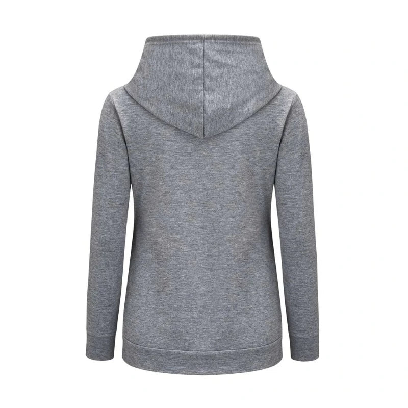 Solid Color Nursing Hooded Sweater