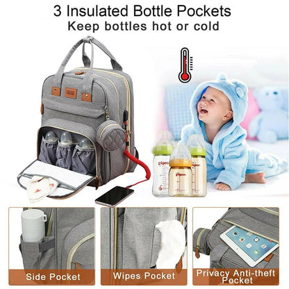 Large Capacity Multifunctional Baby Diaper Backpack