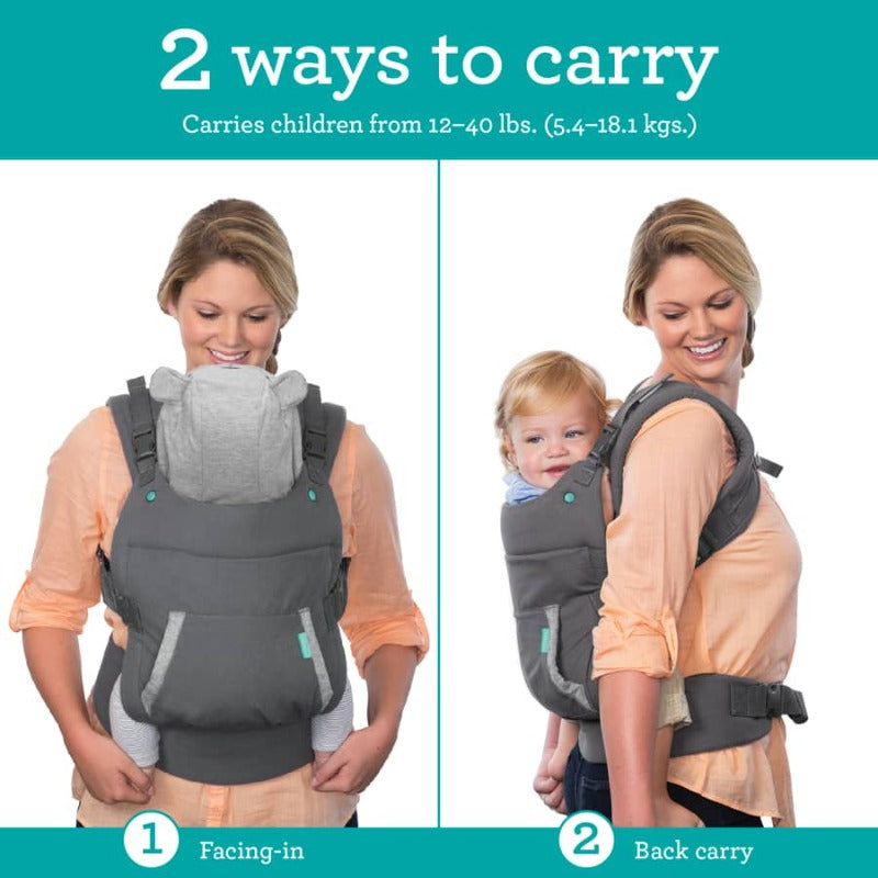 4-in-1 Grey Carrier - Ergonomic