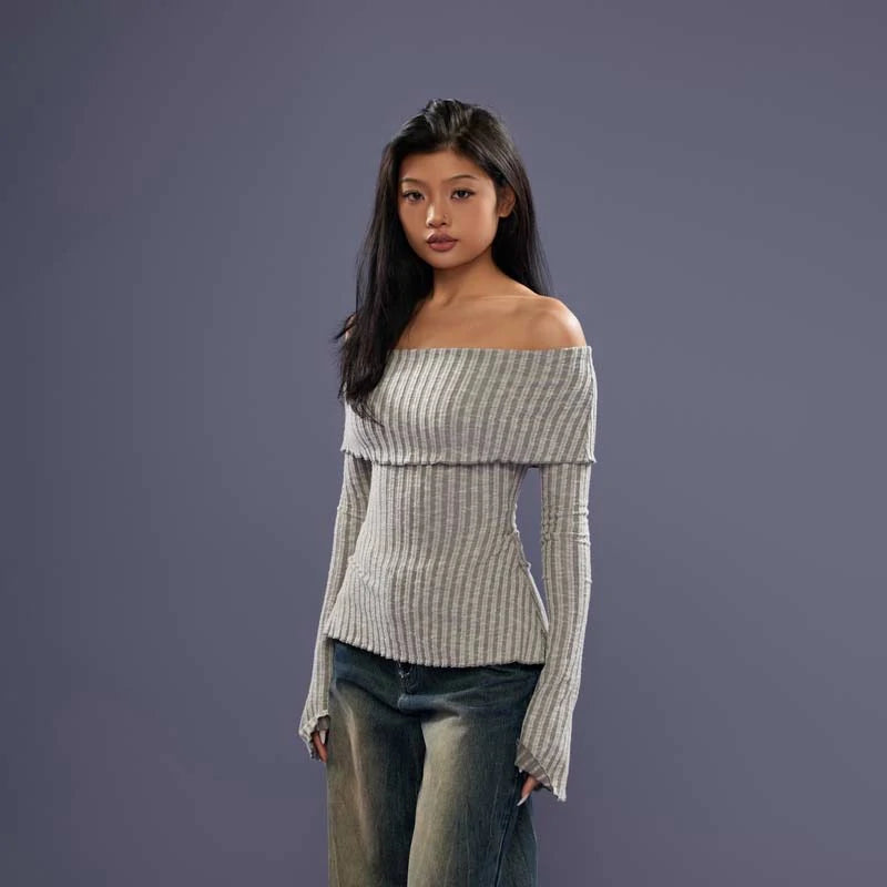 FCII-KNITTED OFF-SHOULDER TOP