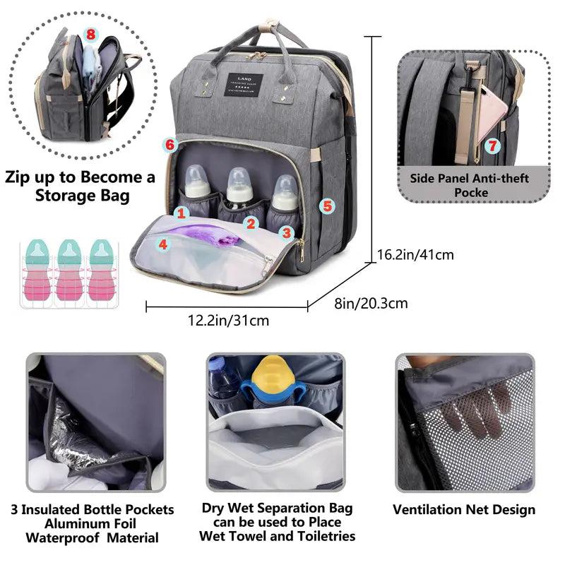 Ultimate diaper clearance bag backpack