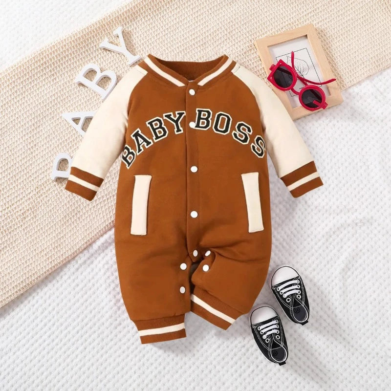 Baby Boy Thermal Romper