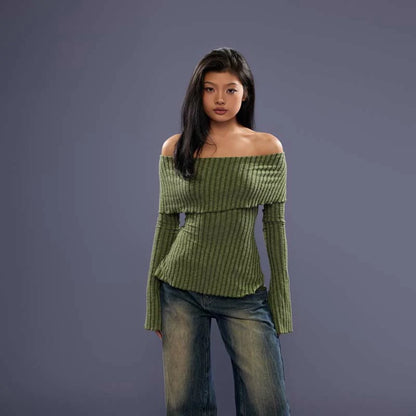 FCII-KNITTED OFF-SHOULDER TOP