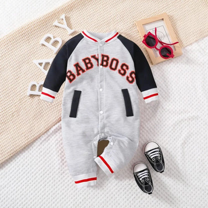 Baby Boy Thermal Romper