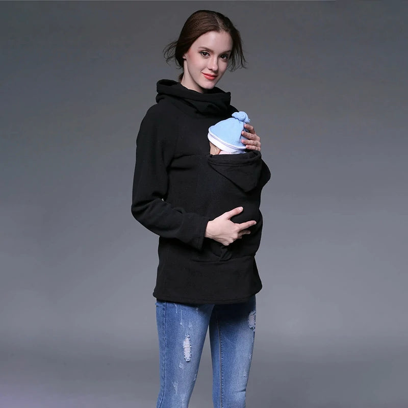 2 in 1 Maternity Jacket Baby Carrier Sweatshirt