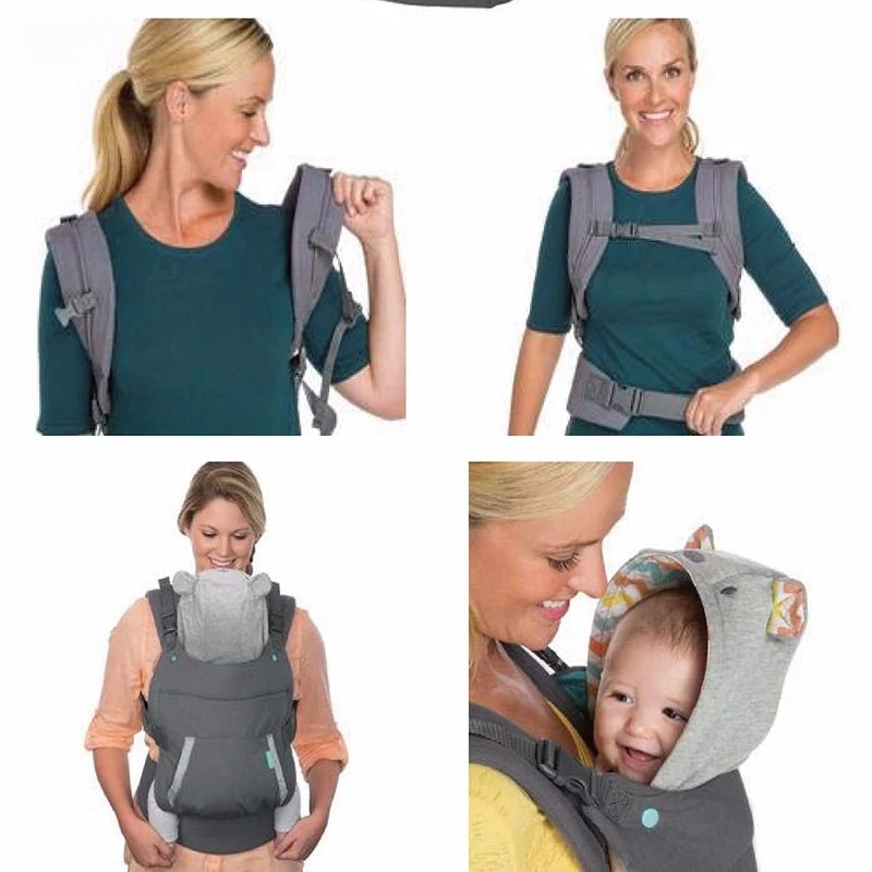 4-in-1 Grey Carrier - Ergonomic