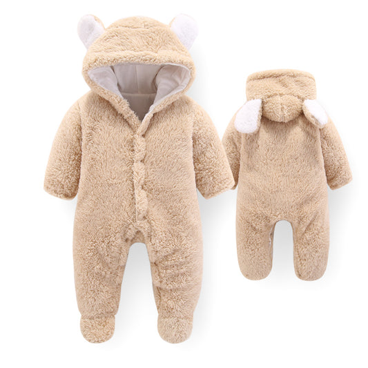 Newborn Baby Cartoon Bear Snowsuit