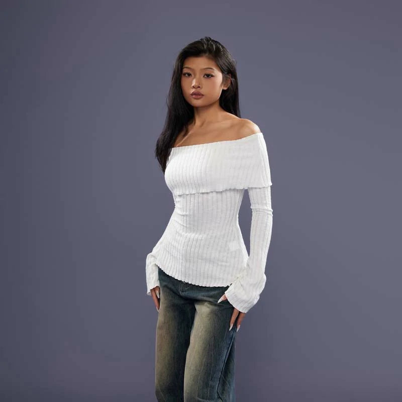 FCII-KNITTED OFF-SHOULDER TOP